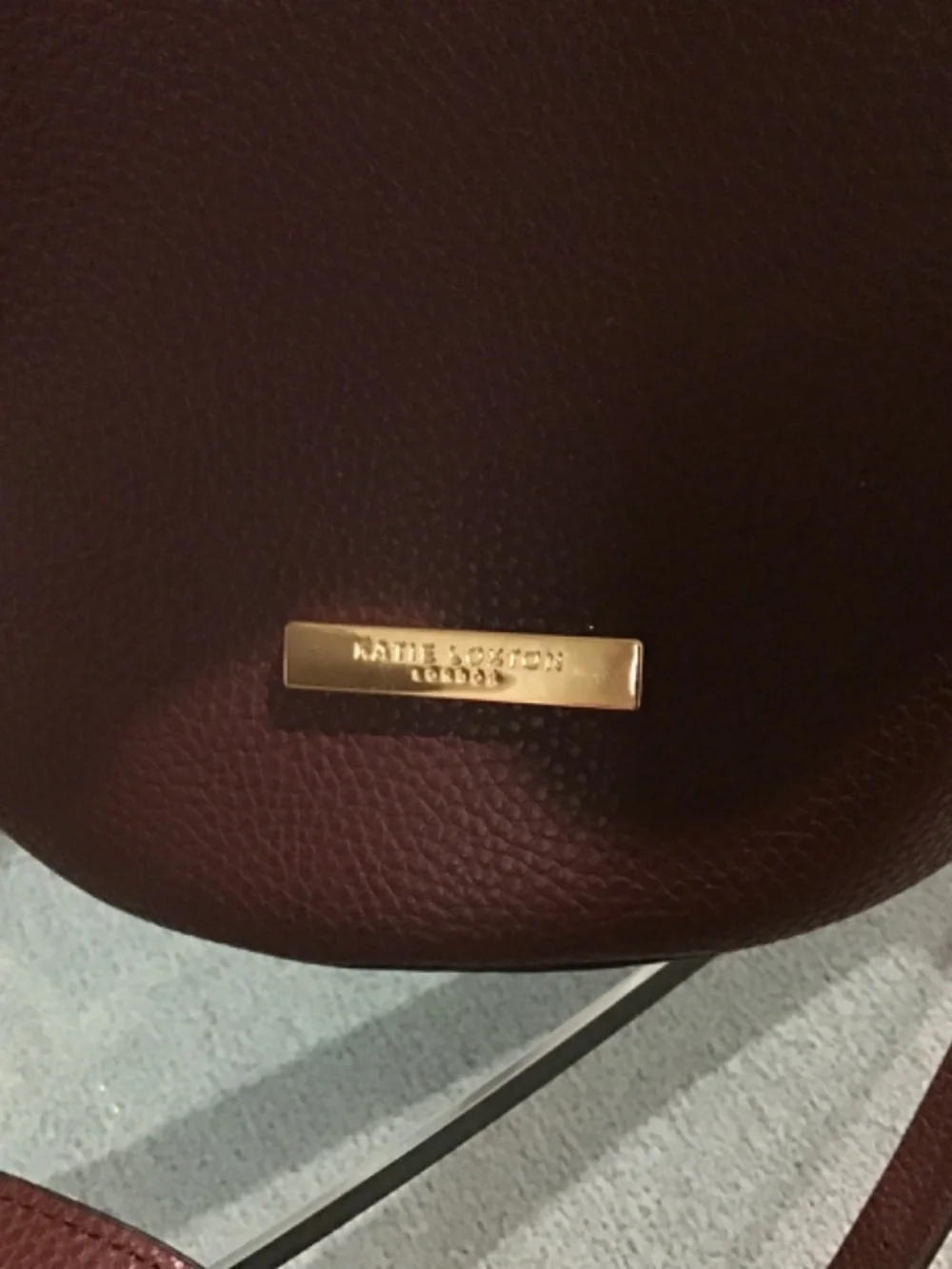 Kate Loxton London Burgandy Leather Hobo Bag Crossbody Strap Adjustable